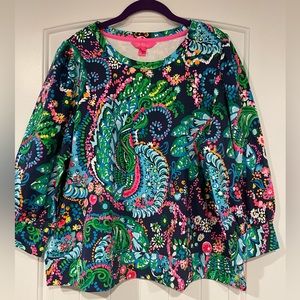 Lilly Pulitzer Multicolor Paisley Top